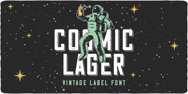 Font Cosmic Lager